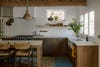 Kitchen with reclaimed wood island