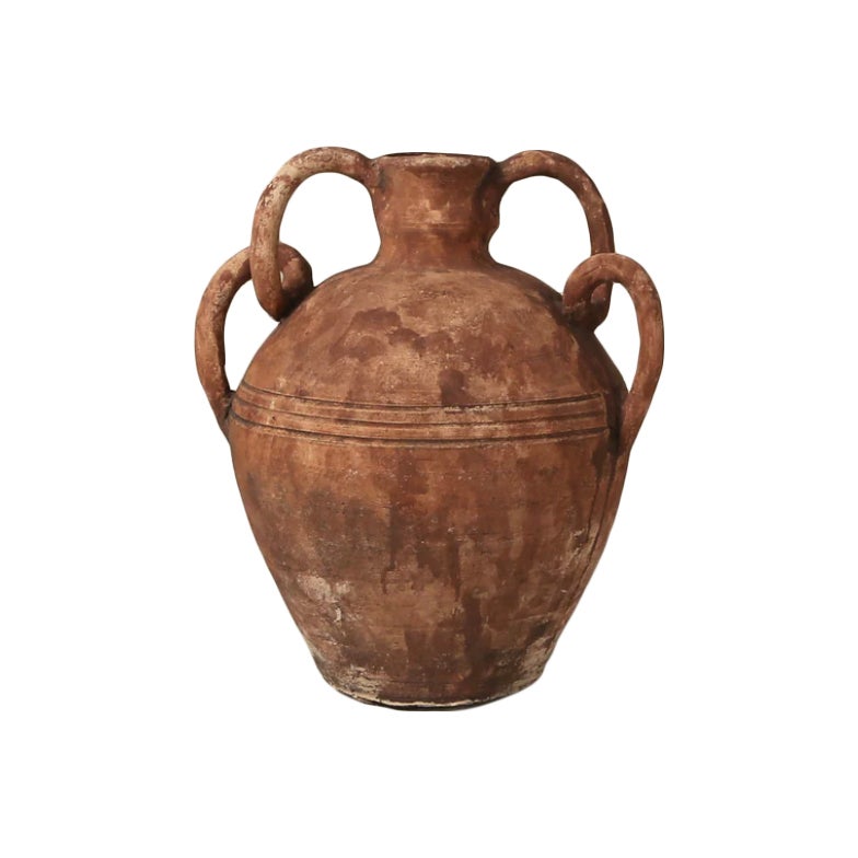 Handled Terra Cotta Vase