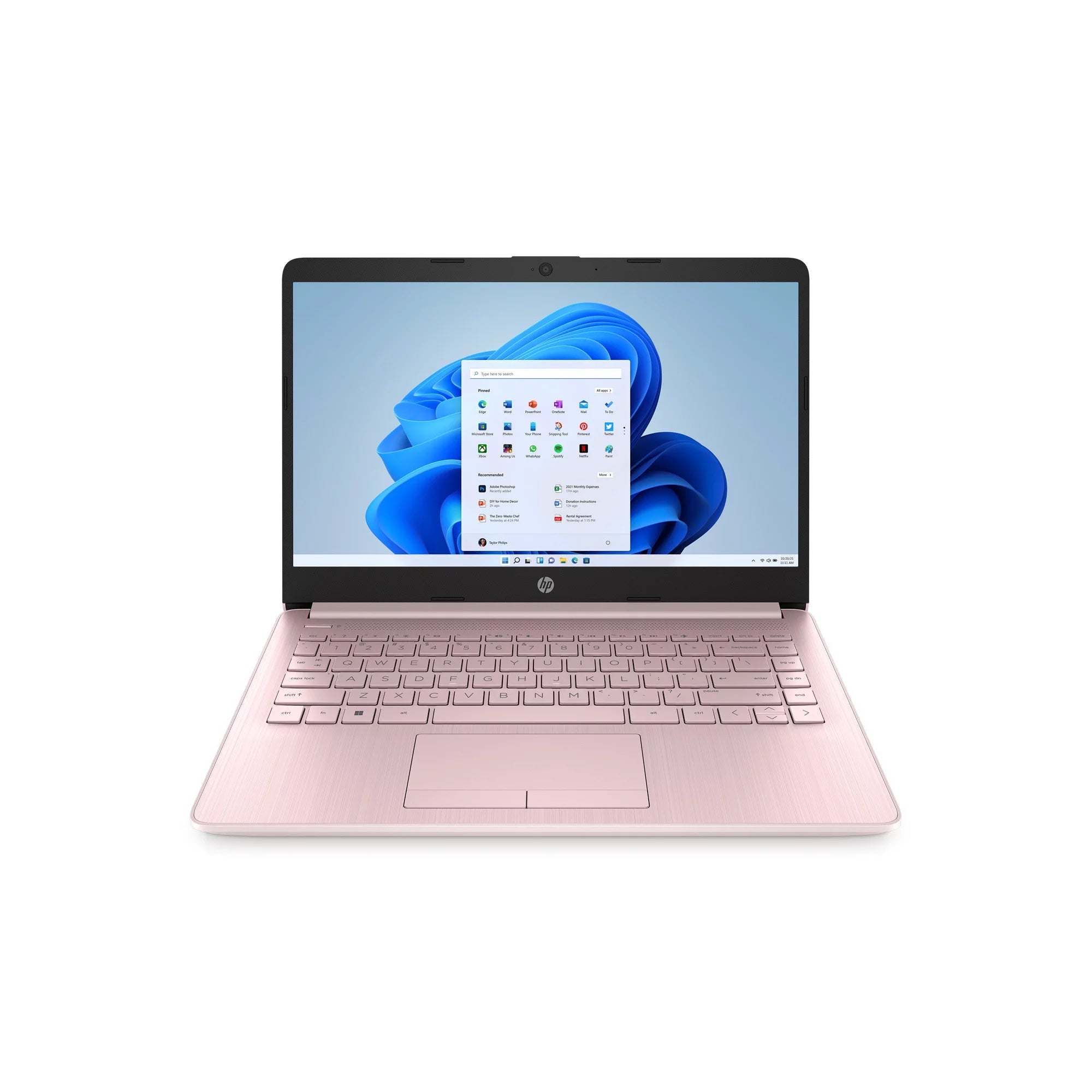 pink laptop