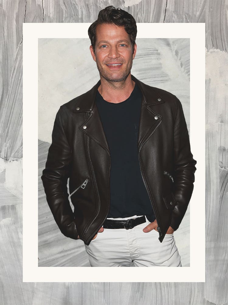 man with leather jacket