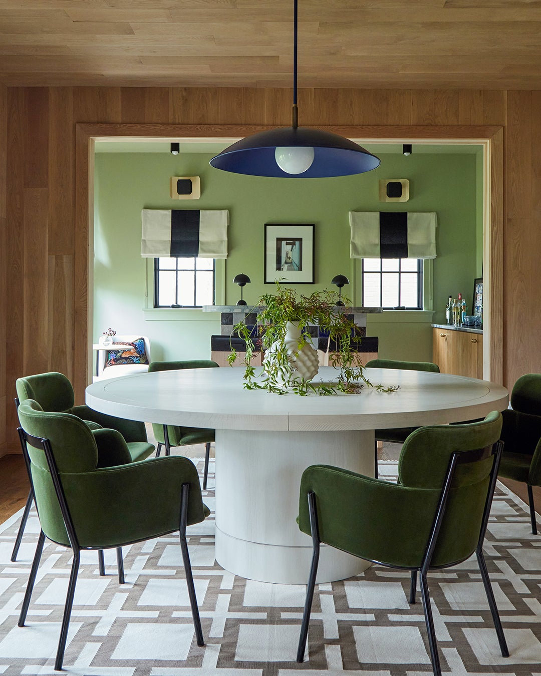 green velvet dining chairs