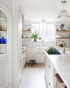 white itled kitchen