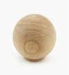 single wooden ball knob