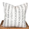 black and white mudcloth throw pillow