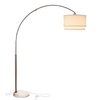 arched floor lamp in white marble