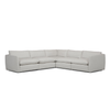 light gray pillowy corner sectional from Article