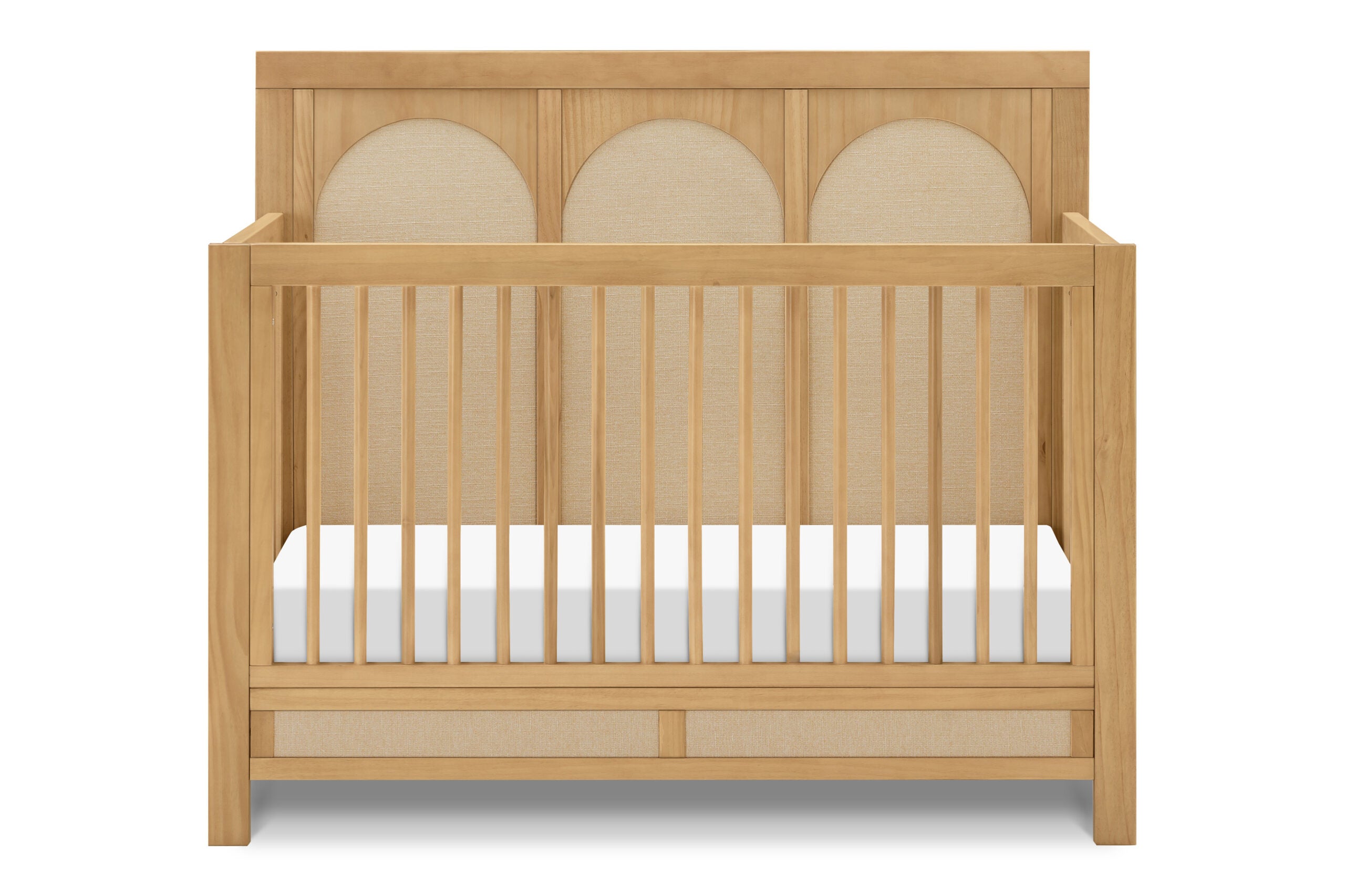 Wood crib with arches