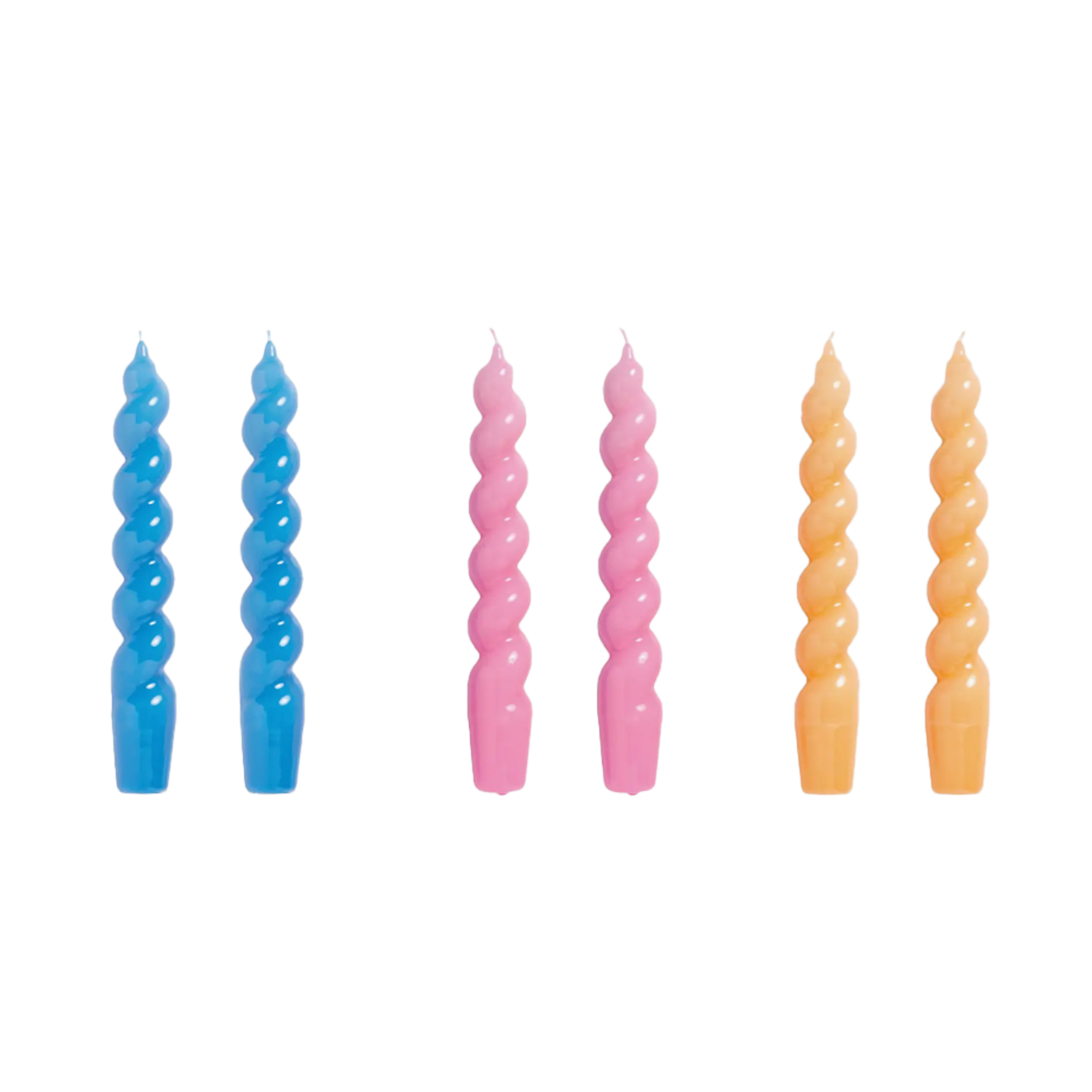 Spiral 6-Pack Assorted Candles