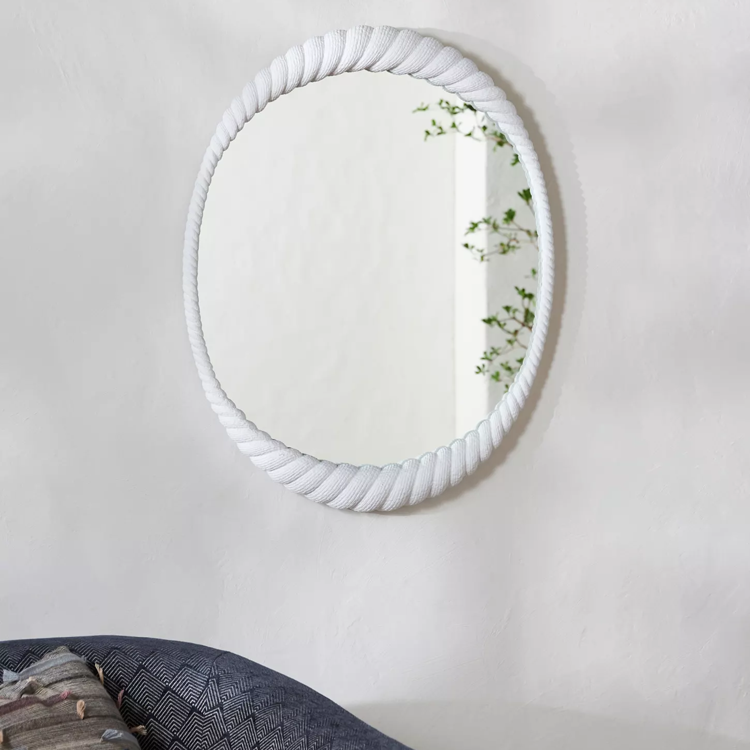 Florence Mirror in white