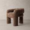 Fuzzy brown chair