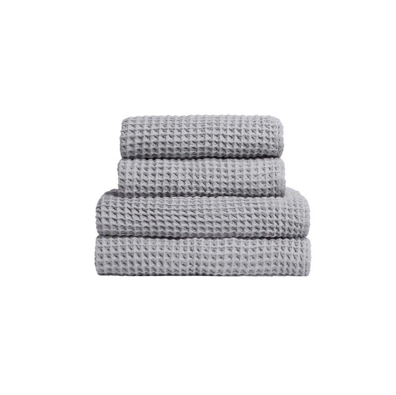 gray waffle towels