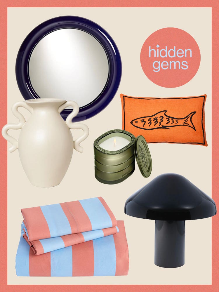 Nordstrom hidden gems Collage with lamp, pillow, bedding and more