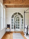 arched stained glass door