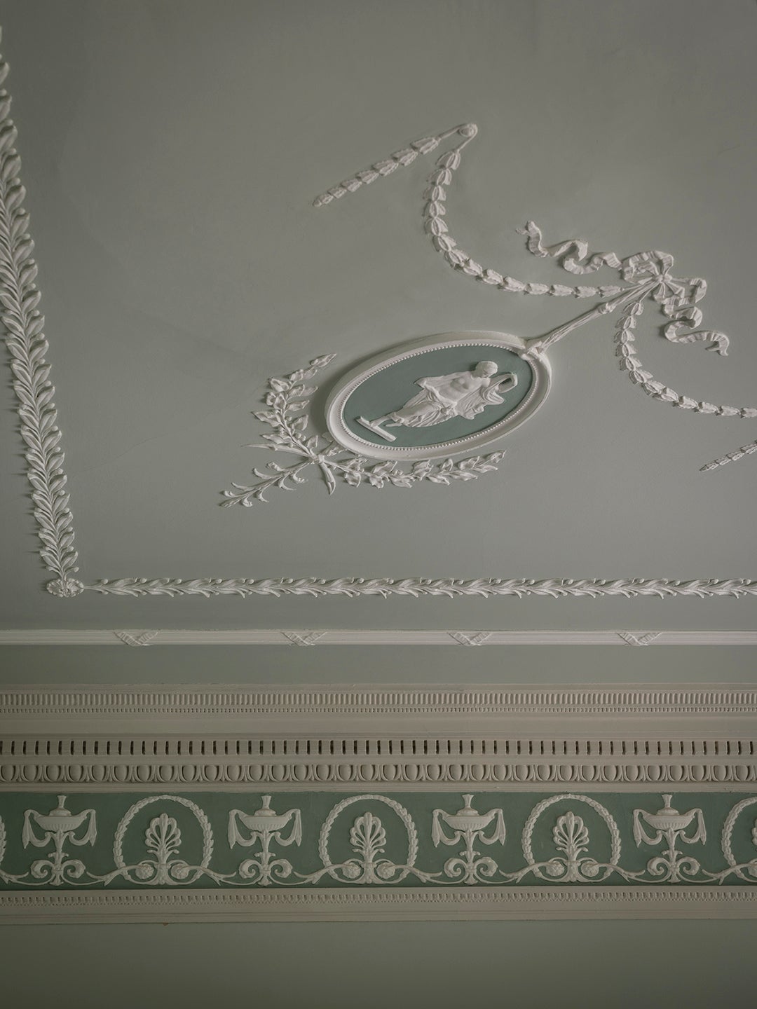 painted ceiling detail