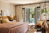 breezy bedroom with linen bedding