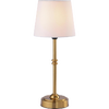 OâBright Seraph - Cordless LED Table Lamp with Dimmer, Built-in Rechargeable Battery, 3-Level Brightness, Patio Table Lamp, Bedside Night Lamp, Ambient Light for Restaurant, Antique Brass