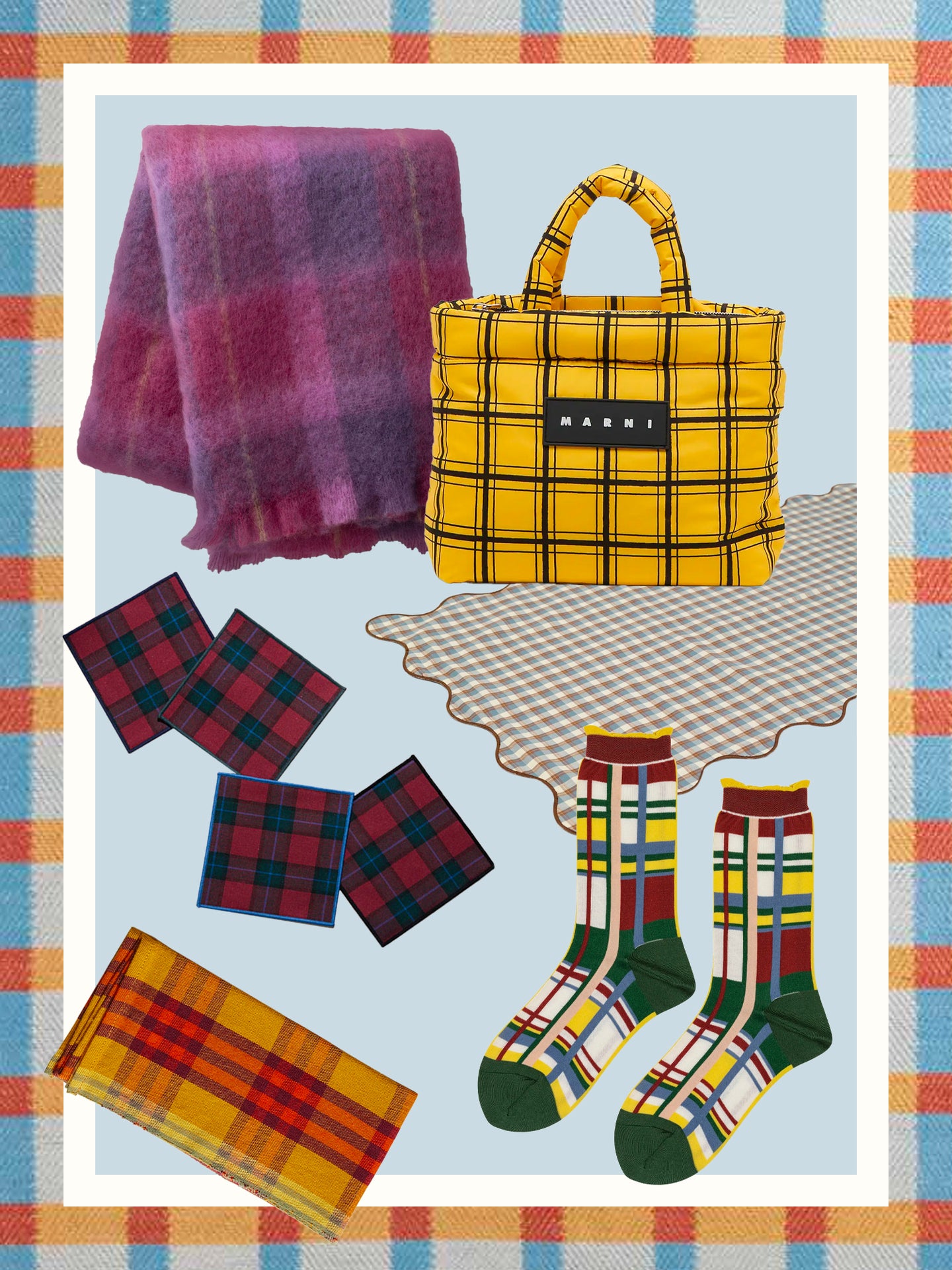 From the Runway to Your Dinner Table, Plaid Is Having a Moment
