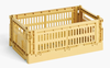 HAY crate in yellow