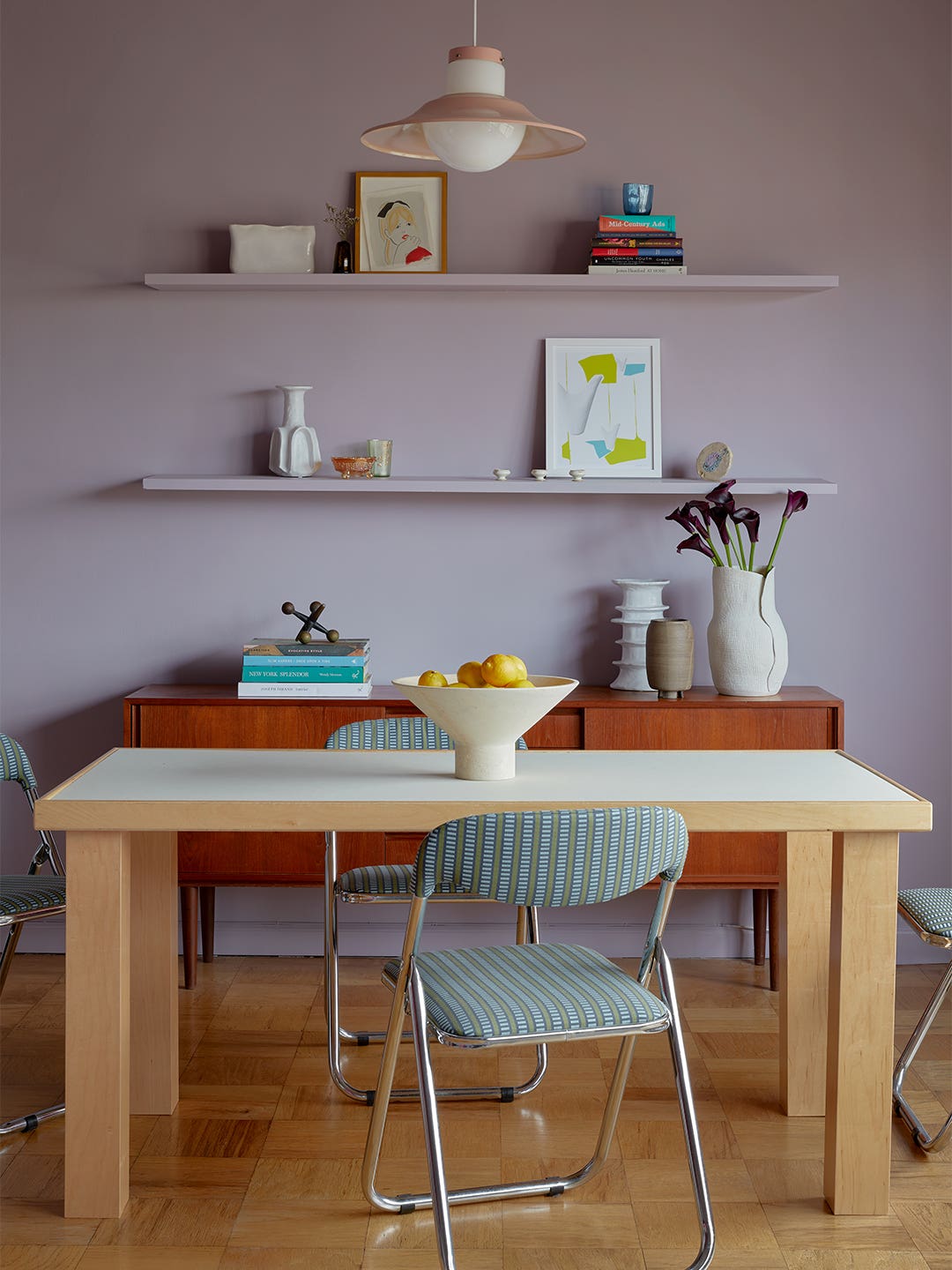 lavender dining room