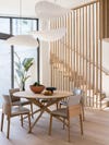 airy dining area