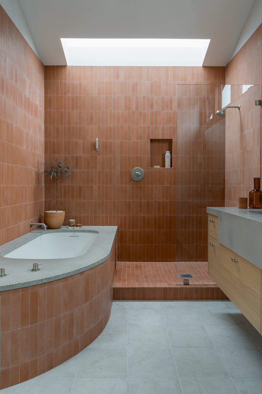 terracotta bathroom tile