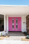 dark pink front door