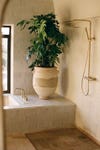 large pot in a shower