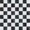 black and white check tile