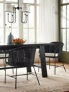 black oven dining chairs