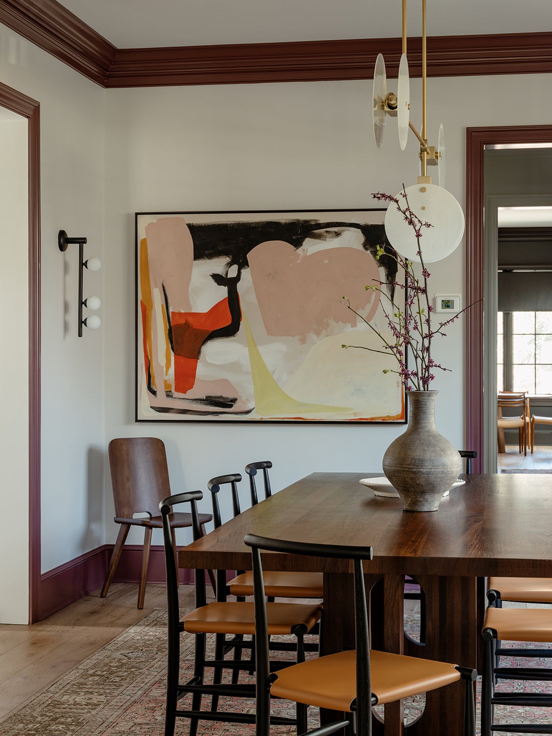 abstract dining room art