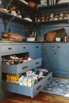 dark blue pantry