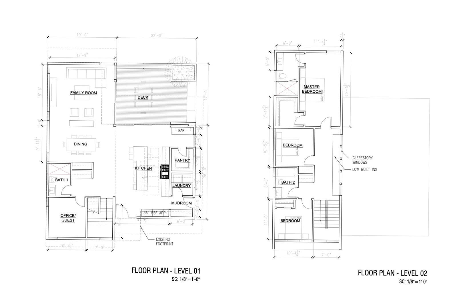 plans of a two story house