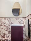 purple sink vanity