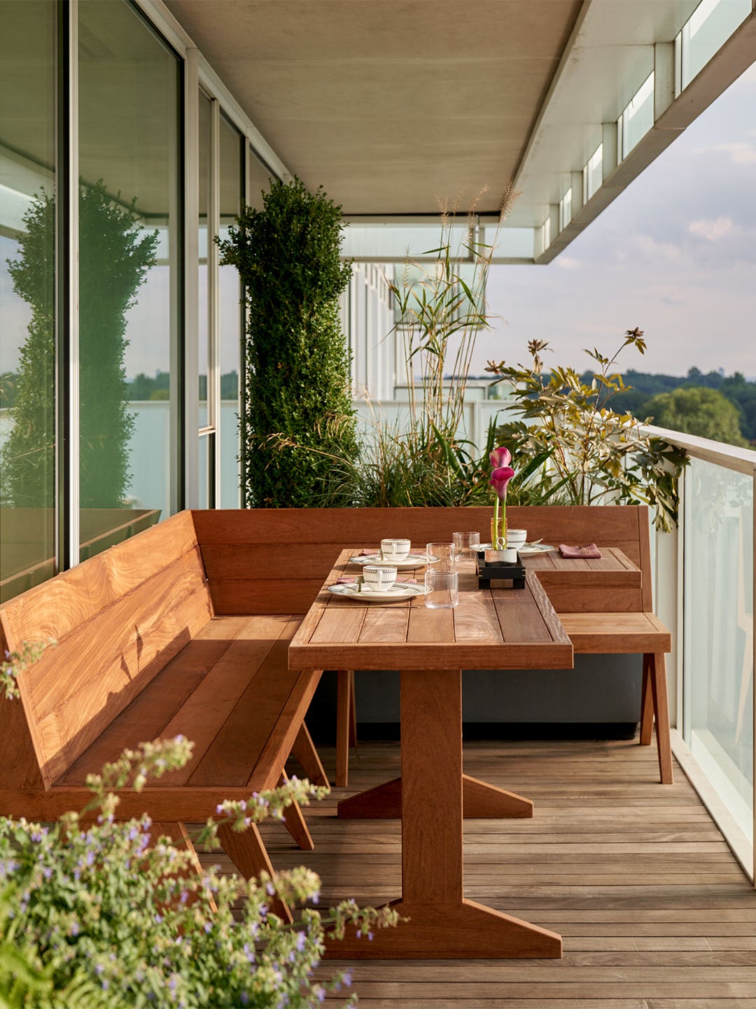 teak terrace dining table