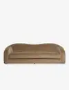 camel colored sofa