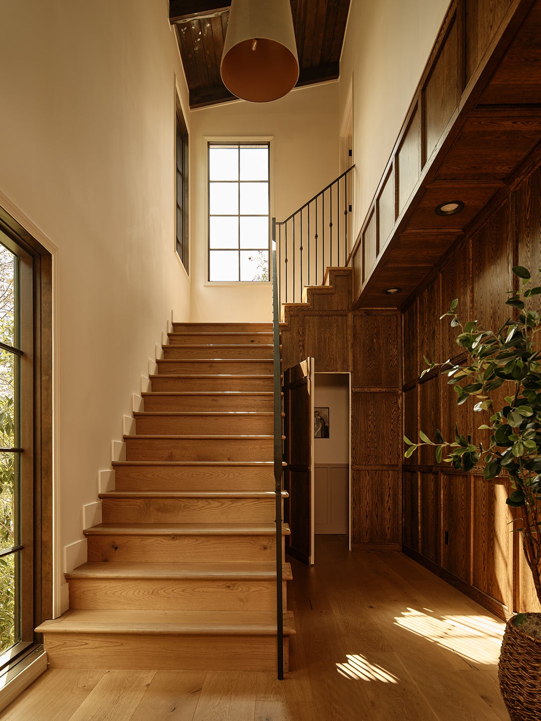 paneled stairs