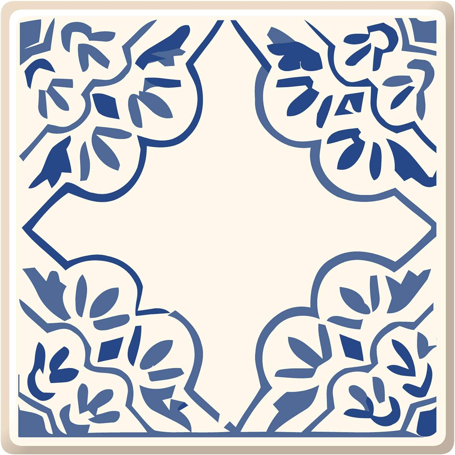 Spanish Portuguese Azulejo Style Peel and Stick Backsplash Tile Stickers