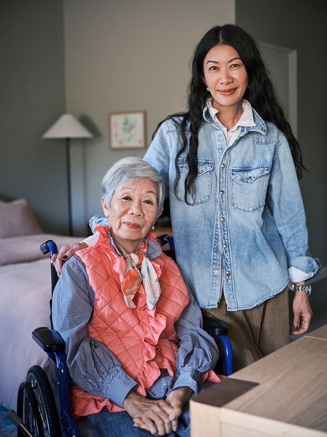 Kate Berry with her mom, Kim Nguyen.