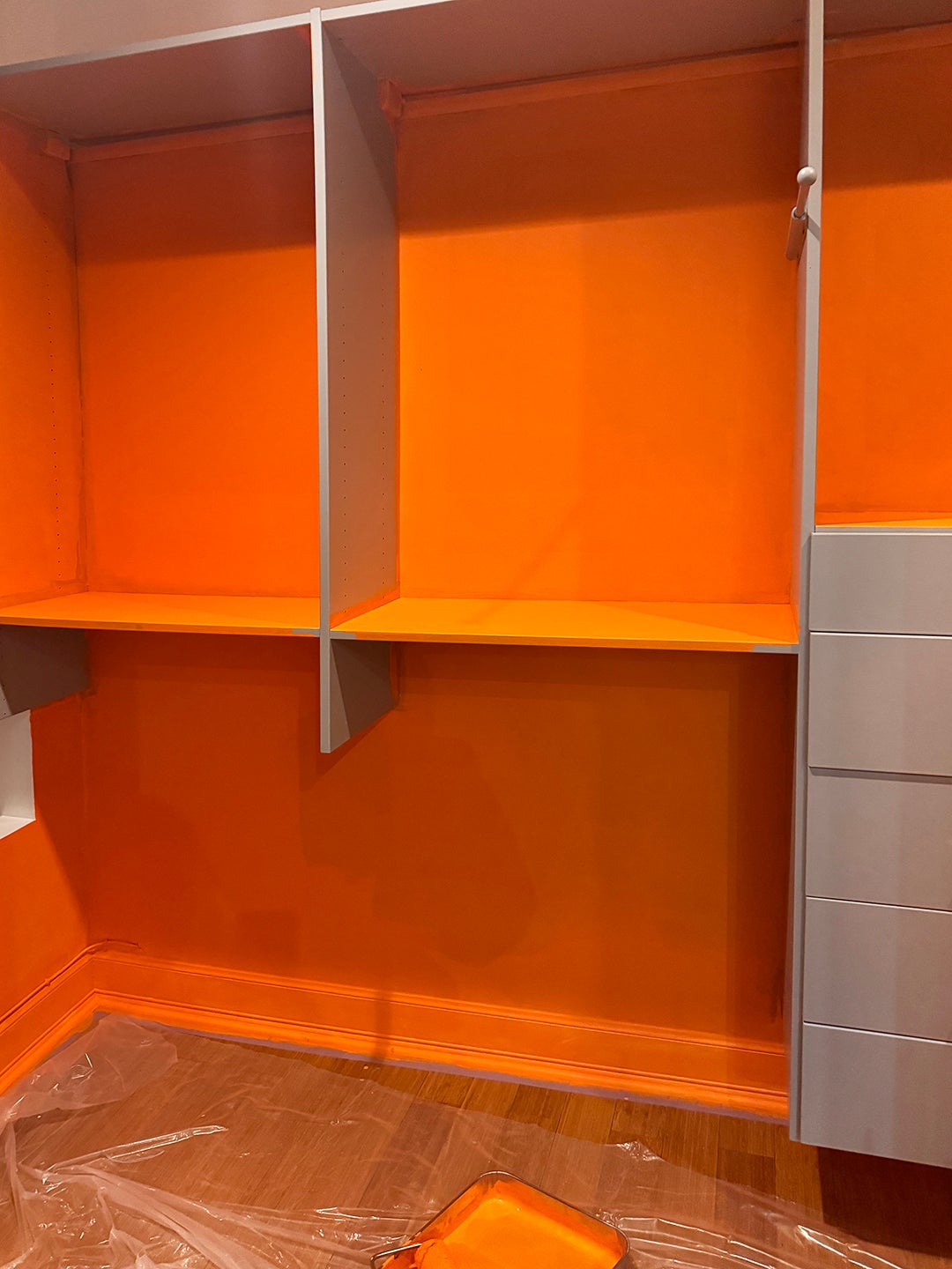 orange closet