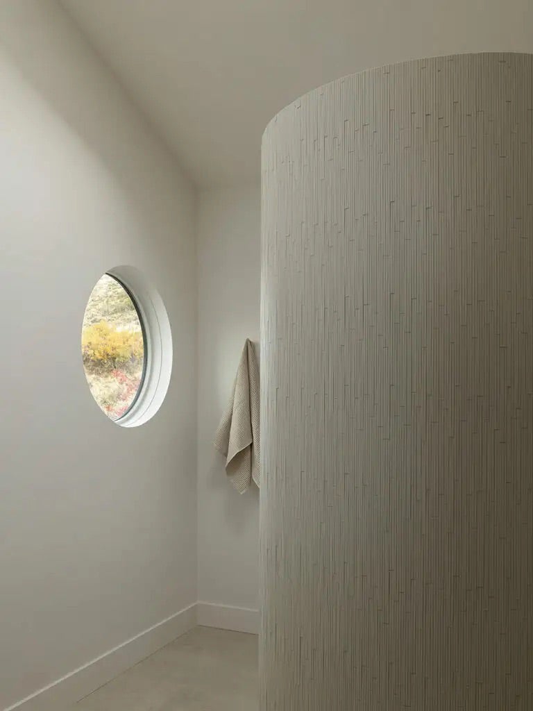 curved shower wall