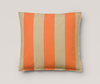 orange striped pillow