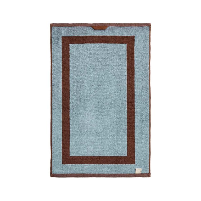 Cacao & Lagoon Two-Toned Hand Towel