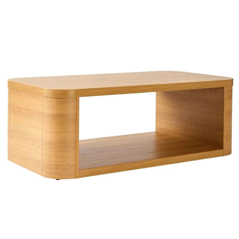  Light wood coffee table