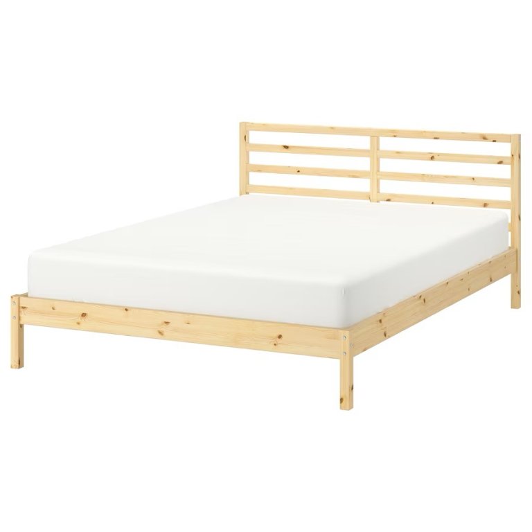  Pine wood bed frame