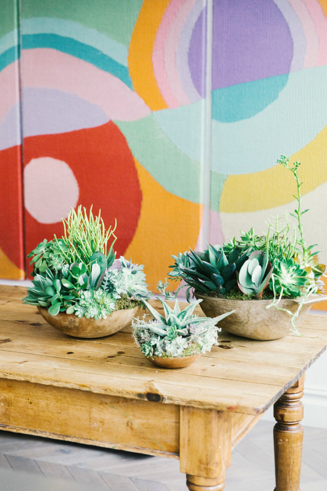 Designer Creates Succulent Wedding Centerpieces | Domino