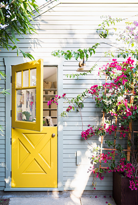 Yellow front door