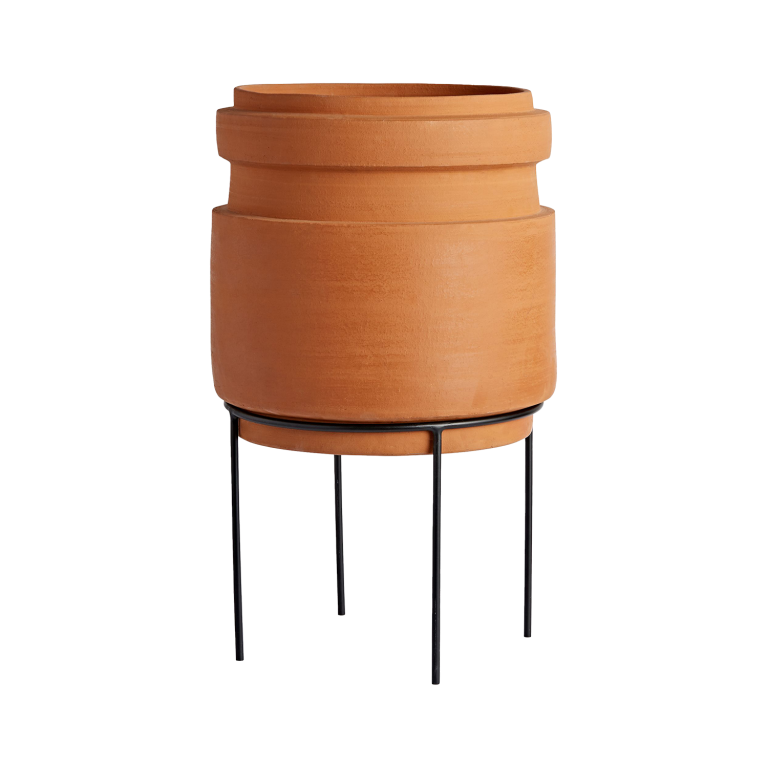  Brice Ceramic Planter With Stand