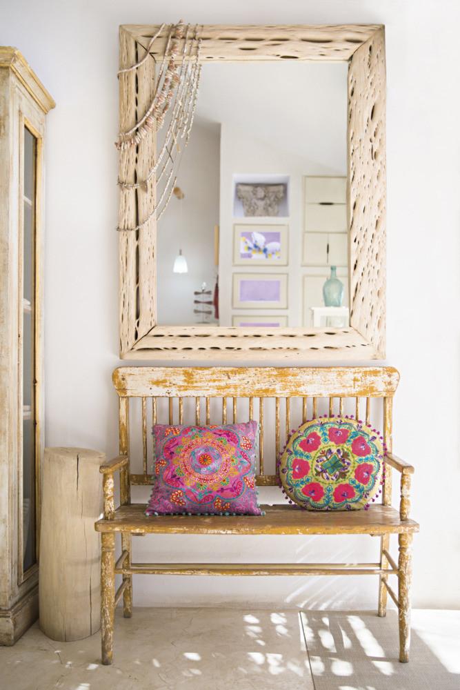Gold and Taupe and White Shop interior
