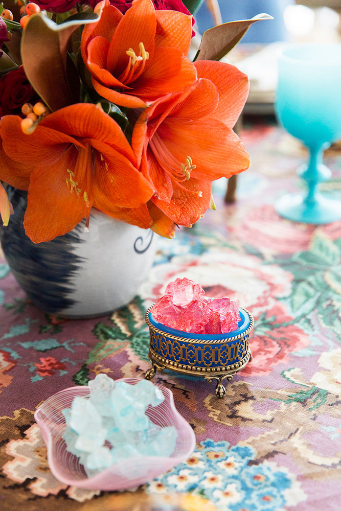 Purple and Red Flowers