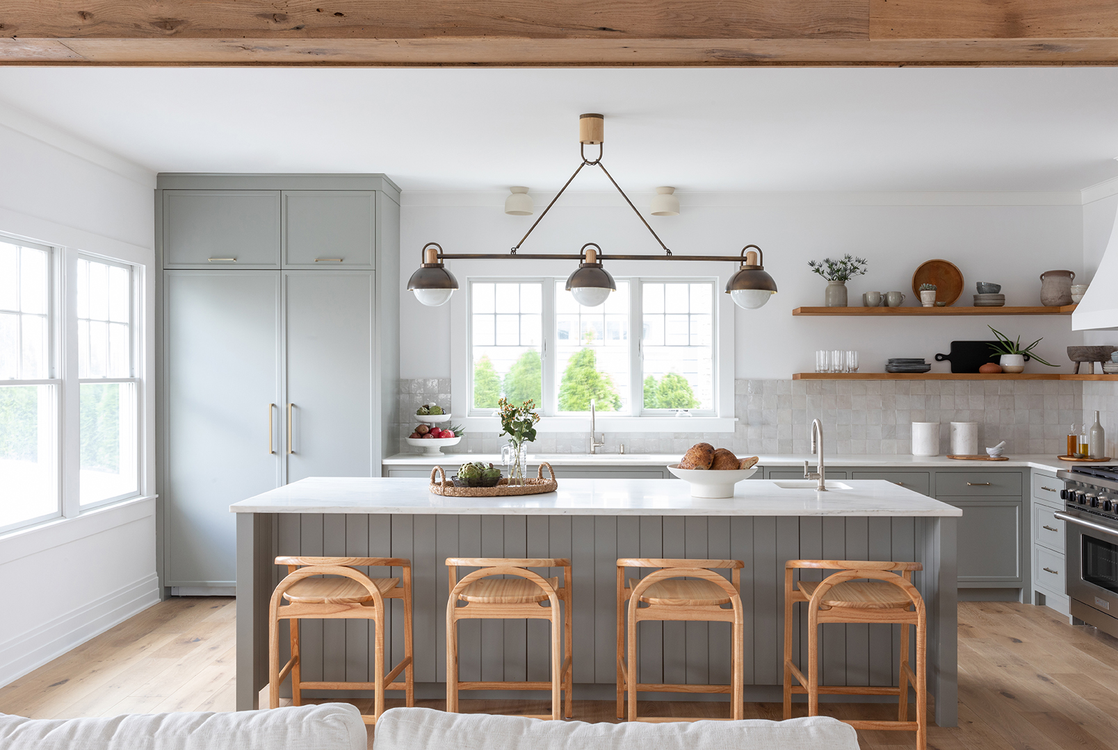 gray farmhouse kitchen